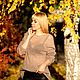 Вязаный джемпер-паутинка «Fancy” из кид-мохера на шелке , цвет Тауп. Джемперы. nini_vyazantiya. Интернет-магазин Ярмарка Мастеров.  Фото №2