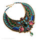 Egyptian necklace of Lotus flowers and scarab, Necklace, St. Petersburg,  Фото №1