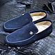 Men's moccasins, made of natural suede or nubuck, Moccasins, St. Petersburg,  Фото №1