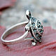 Order Turtle ring made of 925 sterling silver HH0031. Sunny Silver. Livemaster. . Rings Фото №3
