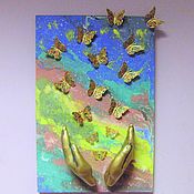 Картины и панно handmade. Livemaster - original item Love, Butterflies decorative on the wall. Handmade.