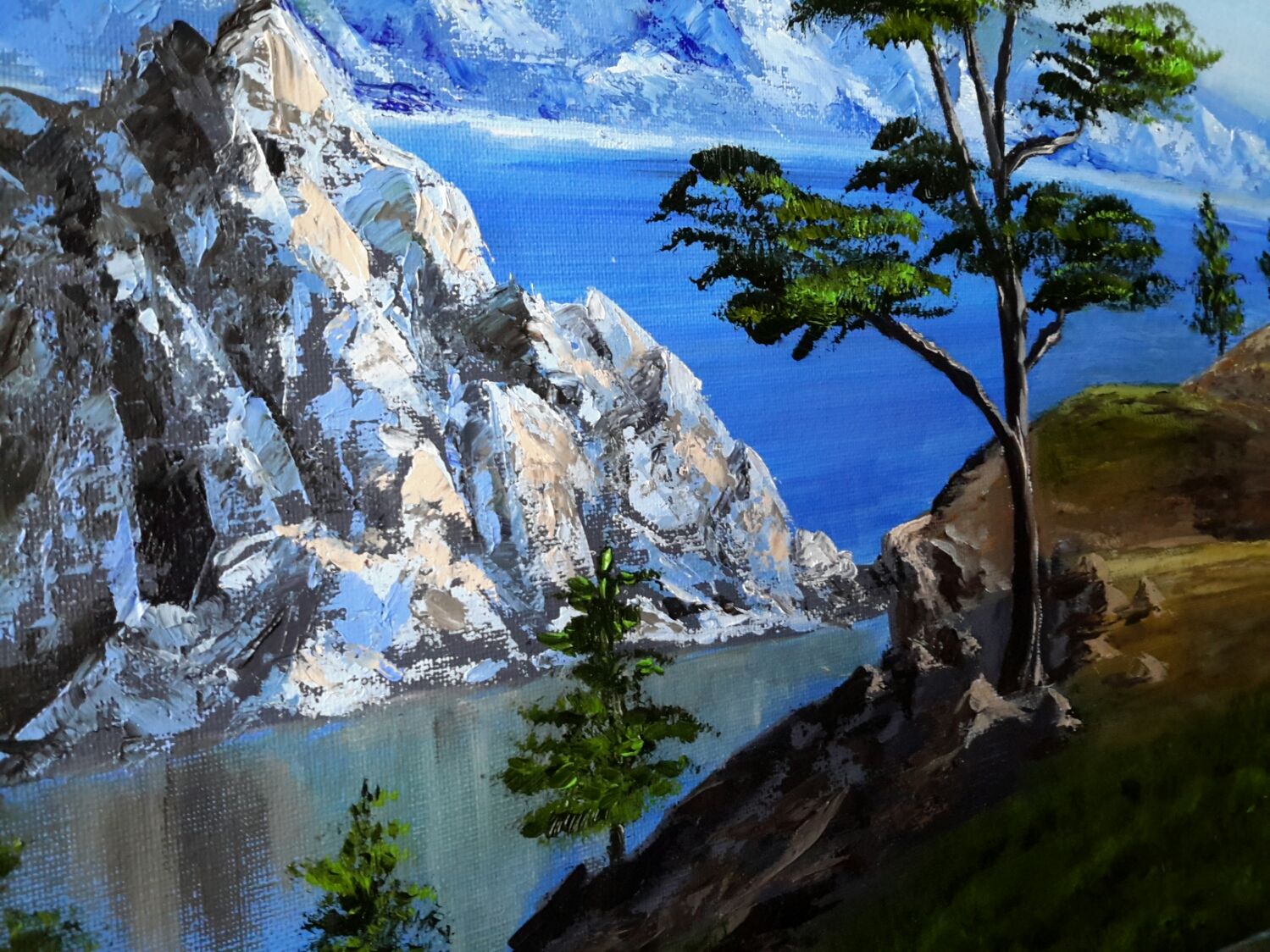 Озеро Байкал живопись