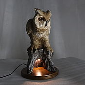 Lamp night Light out of wood