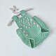 Gift to a newborn: knitted bodysuit for a girl, pink, Gift for newborn, Cheboksary,  Фото №1