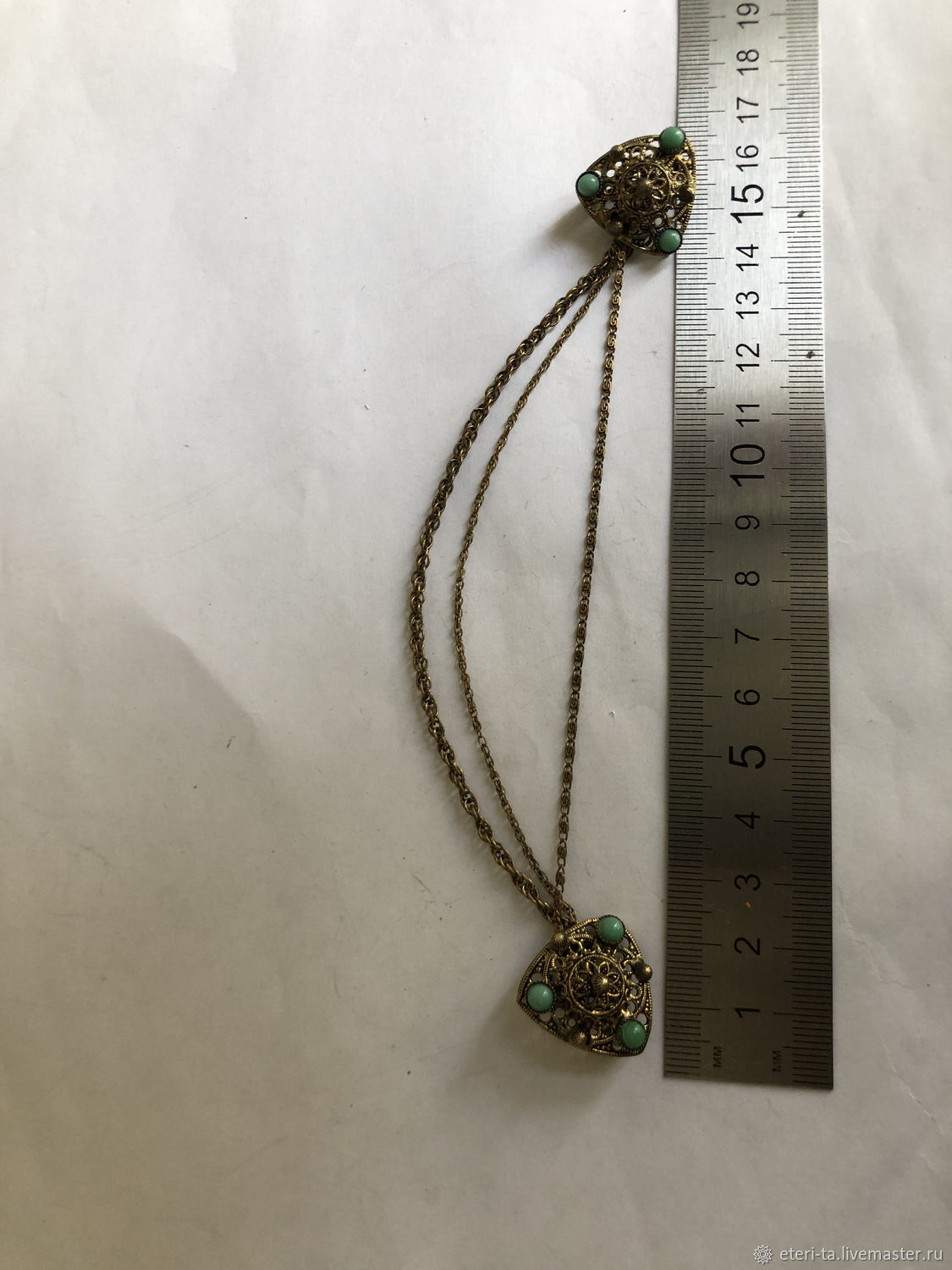 Винтаж: Чехия ,Винтажная брошь-шатлен – купить на Ярмарке Мастеров ...