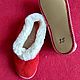 Mouton chuvyaks on soft soles red, Slippers, Moscow,  Фото №1