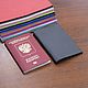 Passport cover genuine leather, Passport cover, Moscow,  Фото №1