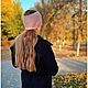  Повязка на голову на осень розовая широкая шерстяная. Повязки. Женский свитер | джемпер | жилет. Ярмарка Мастеров.  Фото №6