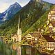 Order Oil painting European style landscape Alps Alpine calm. sharaeva-elena. Livemaster. . Pictures Фото №3