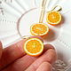 'Juicy oranges' pendant and earrings. Jewelry Sets. Country Cottage. Online shopping on My Livemaster.  Фото №2