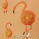 Volumetric Flamingo embroidery,machine embroidery design, Patches, Kirishi,  Фото №1