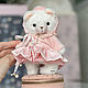 Мишка тедди в платье и шапочке. Мишки Тедди. MyTeddyStore. Ярмарка Мастеров.  Фото №5