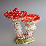 Для дома и интерьера handmade. Livemaster - original item Figurines: Amanita. Handmade.