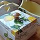 Кухонный набор лимончики 3 предмета массив дерева. Кухонные наборы. Светлана, Мастерская Villa-Oliva. Ярмарка Мастеров.  Фото №5