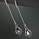 Заказать Элегантные длинные серьги "Silver night". BeadLab. УКРАШЕНИЯ, КОТОРЫЕ УДИВЛЯЮТ. Ярмарка Мастеров. . Серьги классические Фото №3