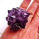 Кольцо "Amethyst  flower " -аметист друза,серебро 925. Кольца. Светлана Филипоповская SunSvet Jewel. Ярмарка Мастеров.  Фото №4