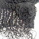 Black scarf stole made of kid mohair and boucle. Wraps. Lena Aseeva Knit and Felt. My Livemaster. Фото №4
