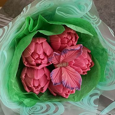 Как сделать букет тюльпанов из конфет