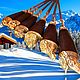 Skewers for grilling and barbecue 'Forest animals', handle — Wenge and brass. Skewers. The Gift Oasis. My Livemaster. Фото №10