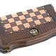 Order Chess backgammon carved 'Flagship' medium 50, Harutyunyan. H-Present more, than a gift!. Livemaster. . Chess Фото №3