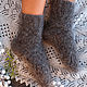 Down socks knitted grey. Socks. Dom-puha (dom-puha). My Livemaster. Фото №4