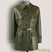 Одежда handmade. Livemaster - original item Ilina jacket made of genuine leather/suede (any color). Handmade.