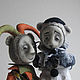 Pierrot and harlequin, Stuffed Toys, St. Petersburg,  Фото №1