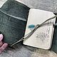 Трискель Магический гримуар блокнот А6 ручной работы из кожи зеленый. Блокноты. Iron Arm Leatherworks (Екатерина). Интернет-магазин Ярмарка Мастеров.  Фото №2
