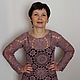 Пуловер женский  "Пыльная роза". Джемперы. Ольга Торопова (Lelya_crochet). Интернет-магазин Ярмарка Мастеров.  Фото №2