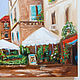 Oil painting Italian Street Cityscape. Pictures. artwatercolor. Online shopping on My Livemaster.  Фото №2