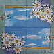 8pcs napkin decoupage daisies flowers sky window dragonfly print, Napkins for decoupage, Moscow,  Фото №1