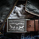 Коричневый кожаный ремень для джинсов Коллекционная пряжка Levi's. Ремни. кожаных дел мастер Андрей (wesmont). Ярмарка Мастеров.  Фото №6