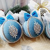 Сувениры и подарки handmade. Livemaster - original item The ball on the Christmas tree is velvet.. Handmade.