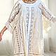 Summer flying tunic made of sewing and lace in the style of boho Adele milk. Tunics. PolMary. My Livemaster. Фото №5