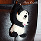 Key Chain Panda. Panda knitted. Stuffed Toys. Nina Rogacheva 'North toy'. My Livemaster. Фото №4
