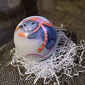 Сувениры и подарки handmade. Livemaster - original item Year Of The Rat 2020: Mouse on a snow globe Musical tumbler. Handmade.
