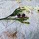 Заказать Серьги-пусеты с гранатом. Vadjra-jewelry. Ярмарка Мастеров. . Серьги-пусеты Фото №3