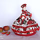 Doll-hot water bottle for teapot Red roses. Gift, kitchen textiles. Teapot cover. Elena Gavrilova. My Livemaster. Фото №4