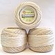 Canarias  Yarn Art  Турция 
color 4660 бежевый

пряжа Канарис Ярн Арт тонкий мерсеризованный хлопок для кружева и вышивки в технике хардангер