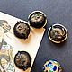 Винтаж: Антикварные пуговицы с эмалью, XIX век. Пуговицы винтажные. BERËZA ANTIQUES. Ярмарка Мастеров.  Фото №4