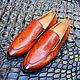 Loafers made of genuine leather, with drawing, handmade!, Loafers, St. Petersburg,  Фото №1
