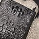 Tablet bag, made of embossed crocodile skin, in black. Tablet bag. SHOES&BAGS. My Livemaster. Фото №6