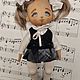 Текстильная кукла Школьница. Куклы и пупсы. GRELUALE DOLLS. Гребенникова Людмила. Ярмарка Мастеров.  Фото №4