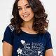 Tunic 'Tina blue'. T-shirts. BORMALISA. Online shopping on My Livemaster.  Фото №2