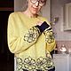 Джемпер оверсайз Жаккард. Джемперы. Diana 'Всё связано'. Ярмарка Мастеров.  Фото №11
