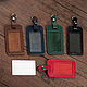 Badge card holder made of genuine leather, Case, Moscow,  Фото №1