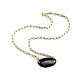 Black agate pendant, black agate pendant on a chain. Pendants. Irina Moro. My Livemaster. Фото №6