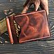 Зажим для денег / купюр «Агами +» (WAX Cognac). Зажимы. Дмитрий Соловьев | MILARIS Leathercraft. Ярмарка Мастеров.  Фото №6
