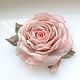 FABRIC FLOWERS. Chiffon rose. ' Spring - flowering V'. Brooches. fioridellavita. My Livemaster. Фото №5