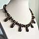  "Нефертити" из пирита и кварца. Бусы. Jewelry_Elize Украшения от Елизаветы (UkrasheniyaLise). Интернет-магазин Ярмарка Мастеров.  Фото №2